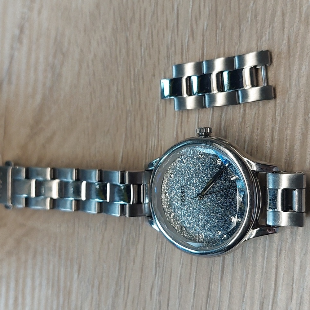 Fossil Sparkling Silver Watch